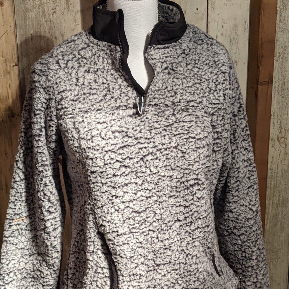 Wonder Nation Quarter Zip Sherpa Pullover